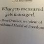 Mooi universeel citaat — “What gets measured gets managed.” #4HB