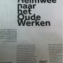 Vandaag in #Volkskrant magazine weer zo'n kulverhaal over #HNW... Gras en groen door elkaar