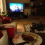 Watching #americanidol and having a nice homemade meal at my agents house.......