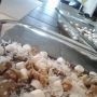 BAKING: coconut cookie brownie bombs. With galpal's leg