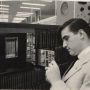 My father, circa 1951 at IBM in Poughkeepsie.  As he would say, "Now THAT'S a computer!"  #memories