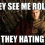 The world's hatin' dude