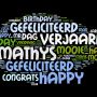 My Birthday Cloud on Twitter! Thanks all!