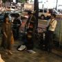 久しぶりに遭遇。新宿駅の街角ジャズトリオ。