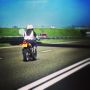 Stringracer op de A58. #motorcycle