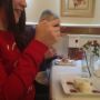 A photo of @daymathie taking a photo of her lunch ... very proud of her! 