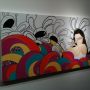 great vernissage - Tricia Choi and Casey O'Connell at 5 Claude Lane Gallery with @stevejang