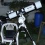 @Ju_Cooper This was the over-hasty setup - Saturn low in an orange misty sky too..