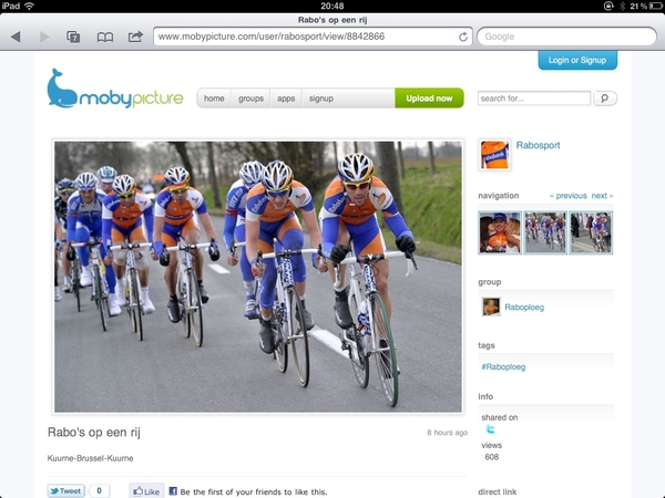new Moby design on the iPad!