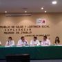 Gobernador @ferortegab , srio. de gob. Roberto Sarmiento y de coordinación @jhshields en reunión de salud pública