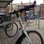 Leaving #BBC Television Centre for the last time, by the North Gate bike shed. 