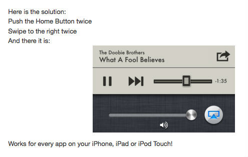 how to stream Spotify from your iPhone/iPad to your Apple TV cc @eelcojellema #lifehacking