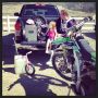 Fun day at the track watching my daddy  @tylarattray ride! 