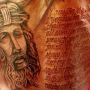 @cthagod @KDTrey5 gets the donkey of the day for his back tat of white Jesus...don't NBA players read?!?!? Jesus ain't white bro