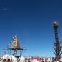 parachuting into #burningman