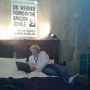 Our cozy hotel room, just got a little cozier