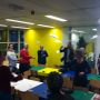 Vliegtuigjes gooien met tips voor goede voornemens in onze workspace! #zzpcafe