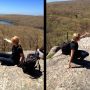 #Photo 2 pics me with hilltop view from yesterdays 8.5 mile (13.7k) #Hike #Workout #MountMisery 
