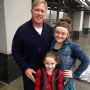 Proud of my girls, they met John Elway a few minutes ago  & were pumped about inviting him to church!